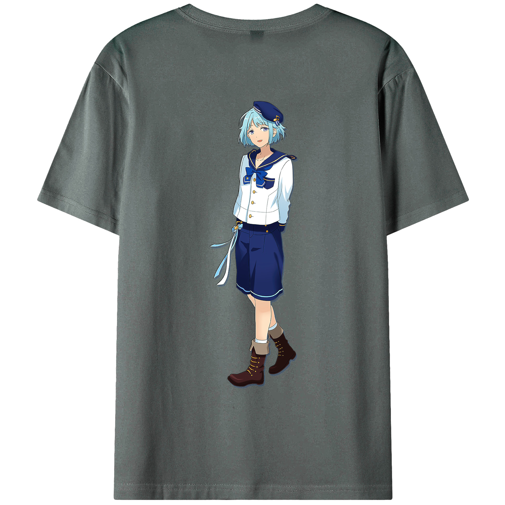 （画像用） あんさんぶるスターズ! Ensemble Stars 綿100％ メンズ半袖Tシャツ（バックプリント） 通気性